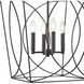 Tracy 4 Light 18 inch Matte Black Indoor Pendant Ceiling Light